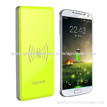 Wireless Power Bank w/Pure Cobalt Polymer Battery, 5V/1A Input/5V/2A Output/8,000mAh/Real Capacity